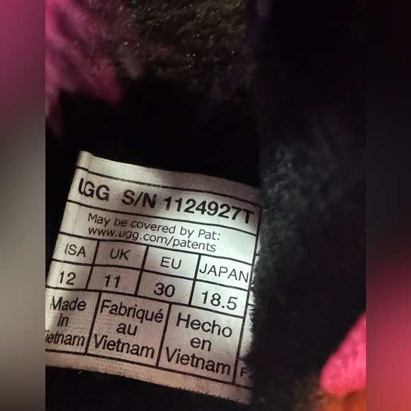 UGG Kids' Multicolor Furry Slippers - Picture 8 of 8